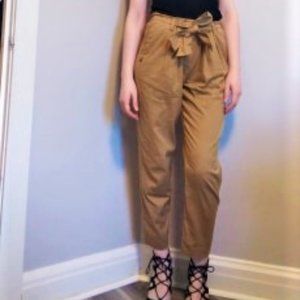 Scotch & Soda tan paper bag pants